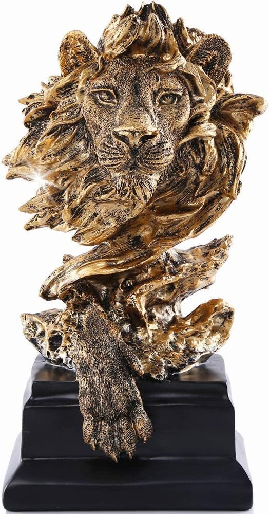 Sandstone Lion - The King of Beasts Statue Decoration